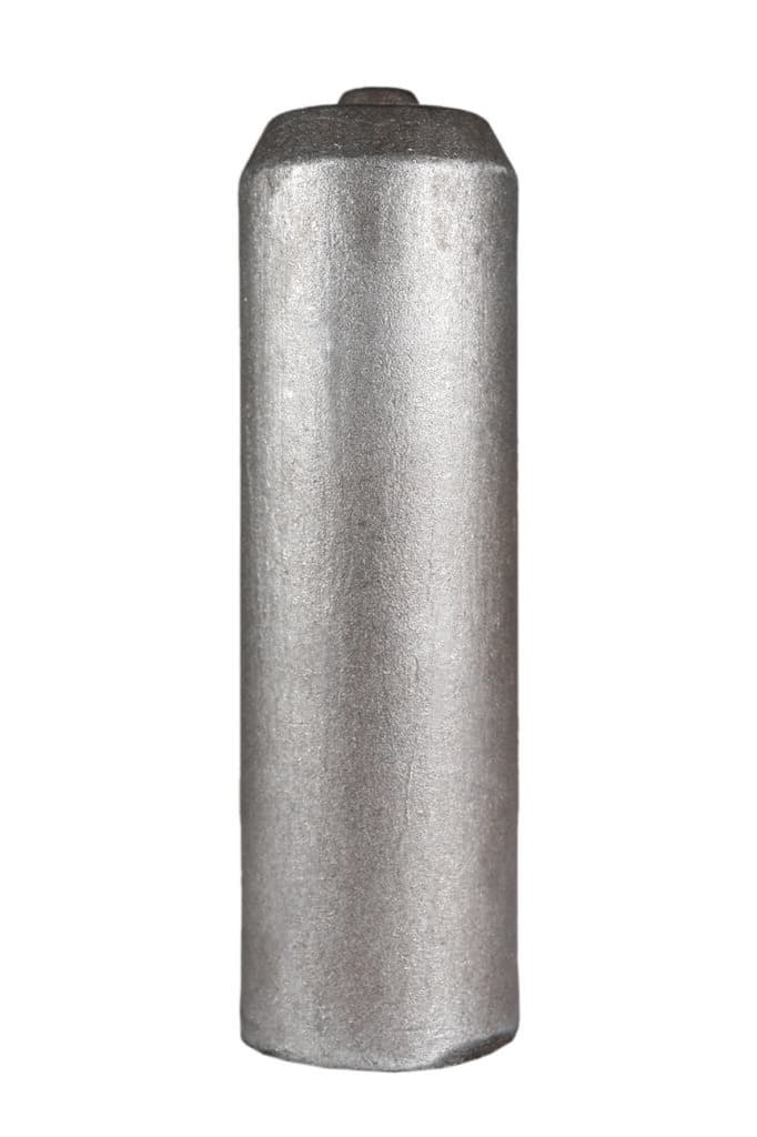 Istisnut otkovak 125 mm: Visok cilindrični metalni otkovak sa zaobljenim ramenom