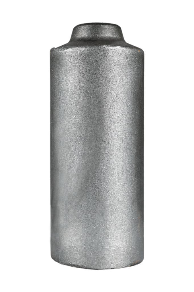 Istisnut otkovak 125mm KOP: Širok cilindrični metalni otkovak sa kratkim izdignutim vratom